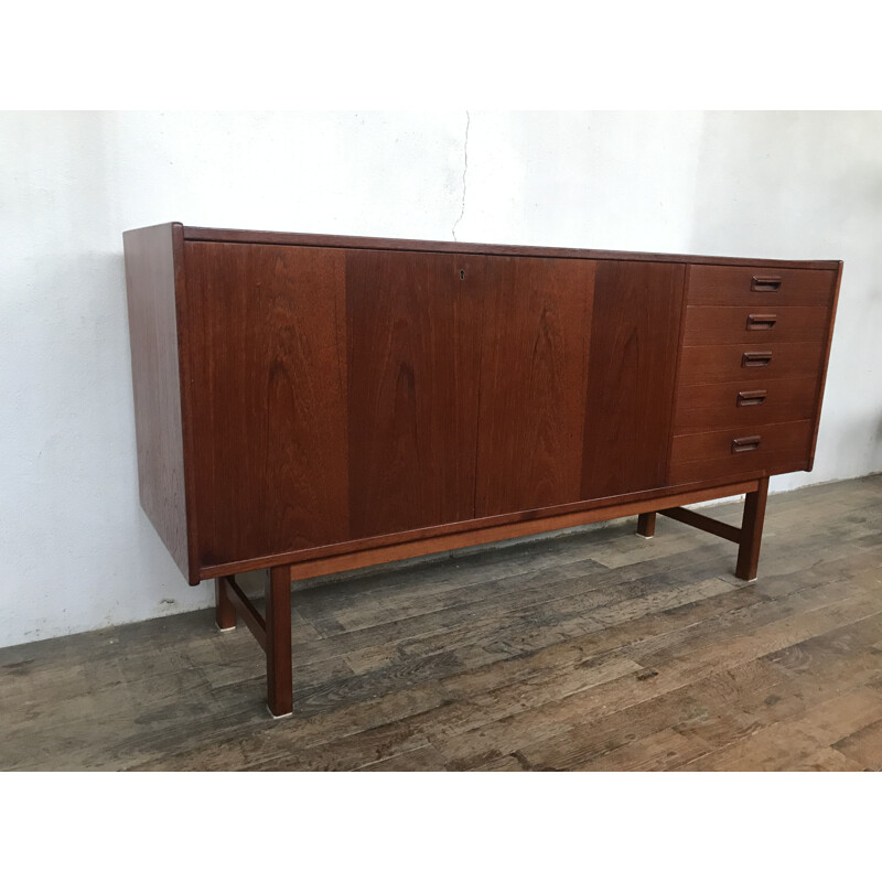 Small vintage Danish sideboard in teak