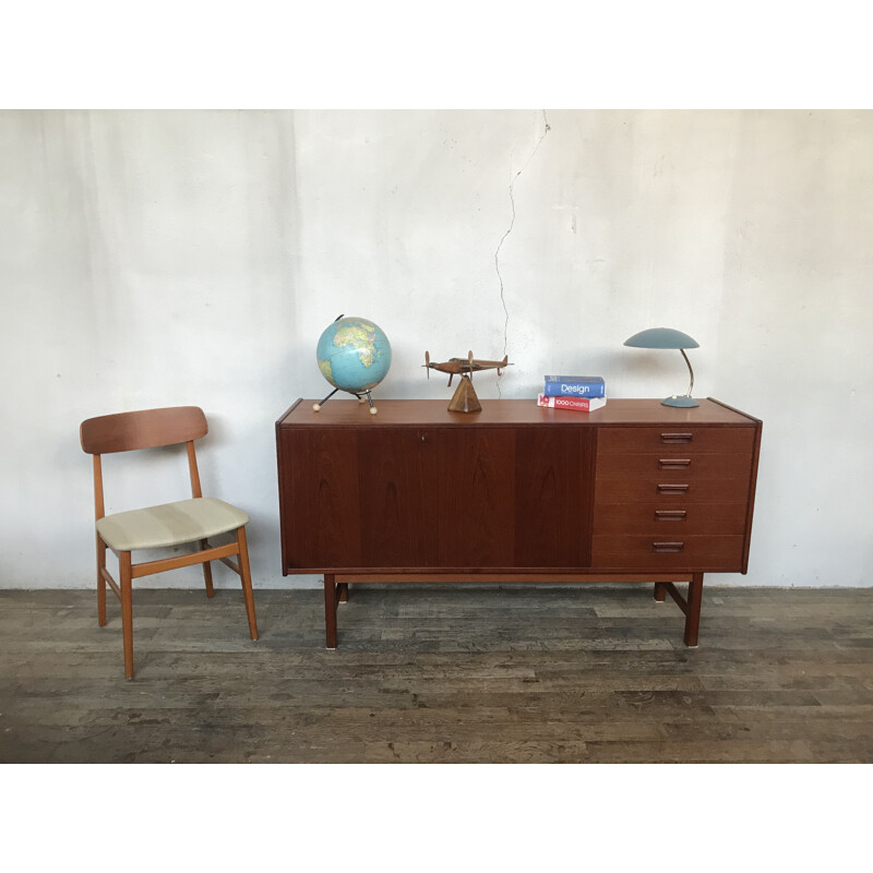 Small vintage Danish sideboard in teak