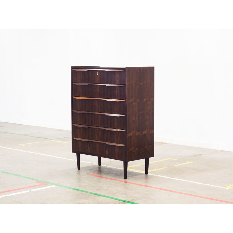 Vintage Scandinavian chest of drawers in rosewood