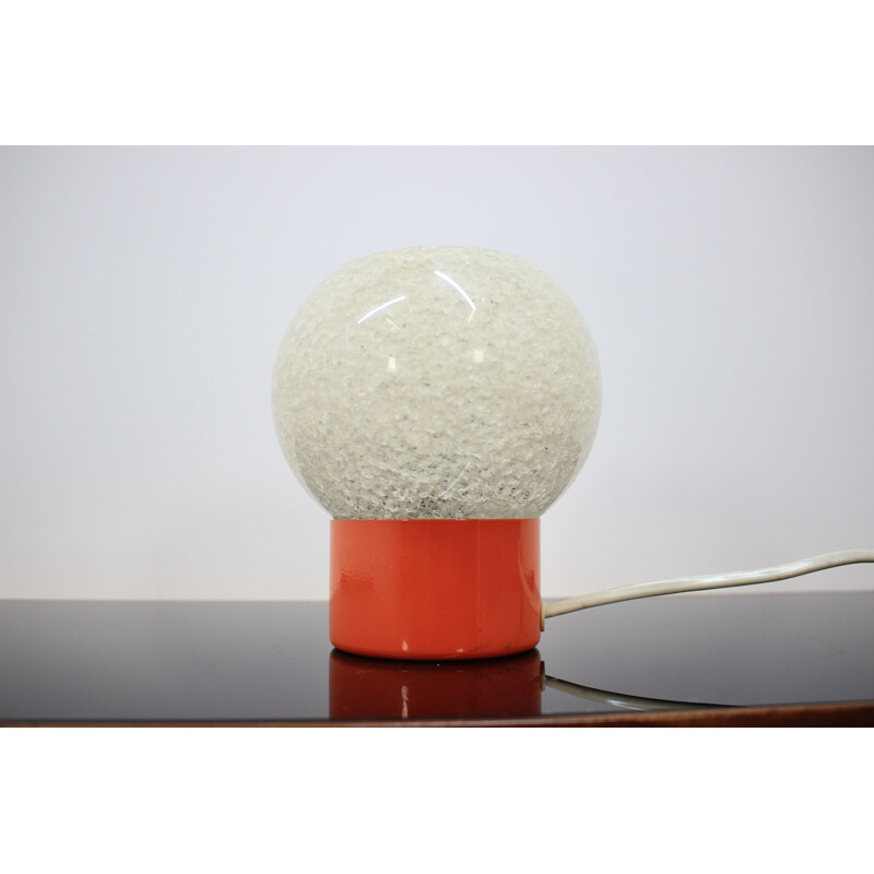 Petite lampe de table vintage orange