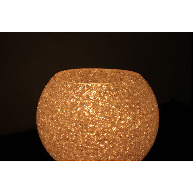 Small vintage orange table lamp