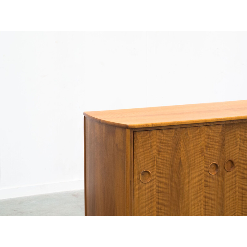 Vintage sideboard in walnut and brass by Fristho 1950