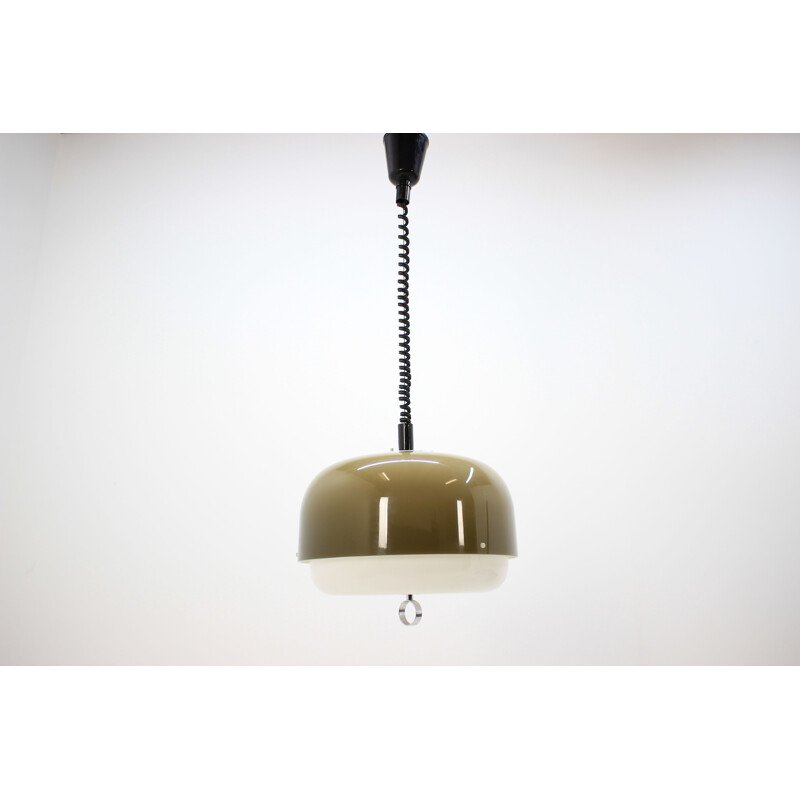Vintage hanging lamp in plastic for Meblo by Harvey Guzzini 1970