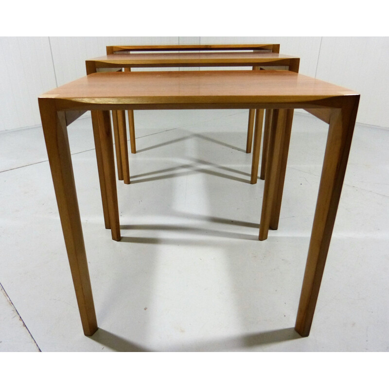 Vintage set of 3 nesting tables by Rex Raab for Wilhelm Renz