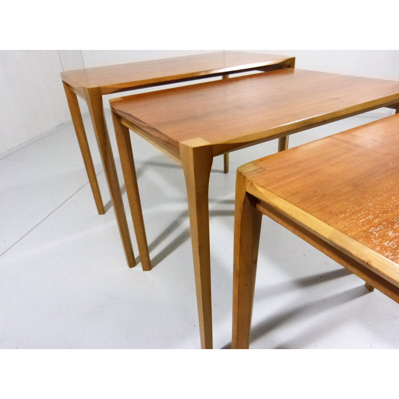 Vintage set of 3 nesting tables by Rex Raab for Wilhelm Renz