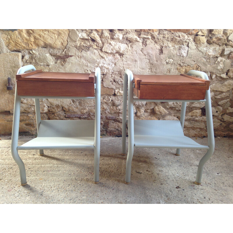 Pair of nightstands Tubauto 1960s