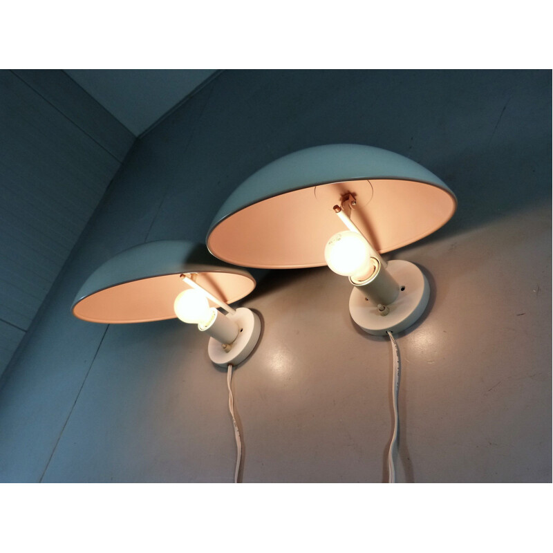 Set of 2 hat wall lamps by Poul Henningsen for Louis Poulsen