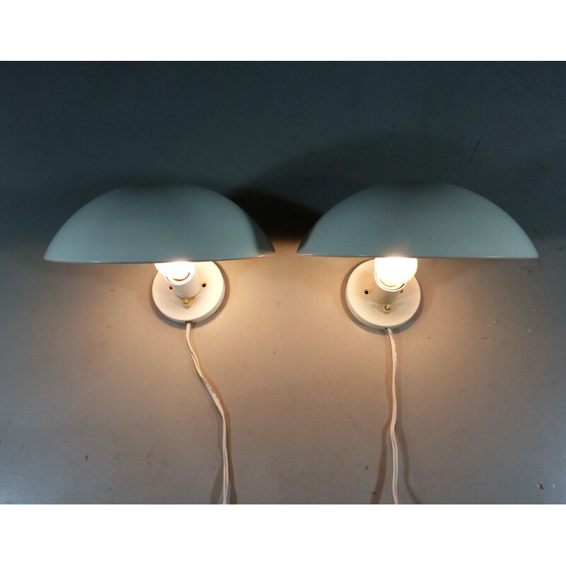 Set of 2 hat wall lamps by Poul Henningsen for Louis Poulsen