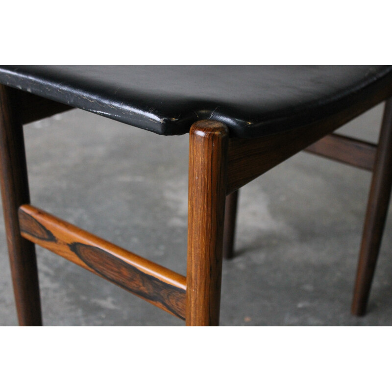 Pair of vintage rosewood stools by Gustav Bertelsen, Denmark