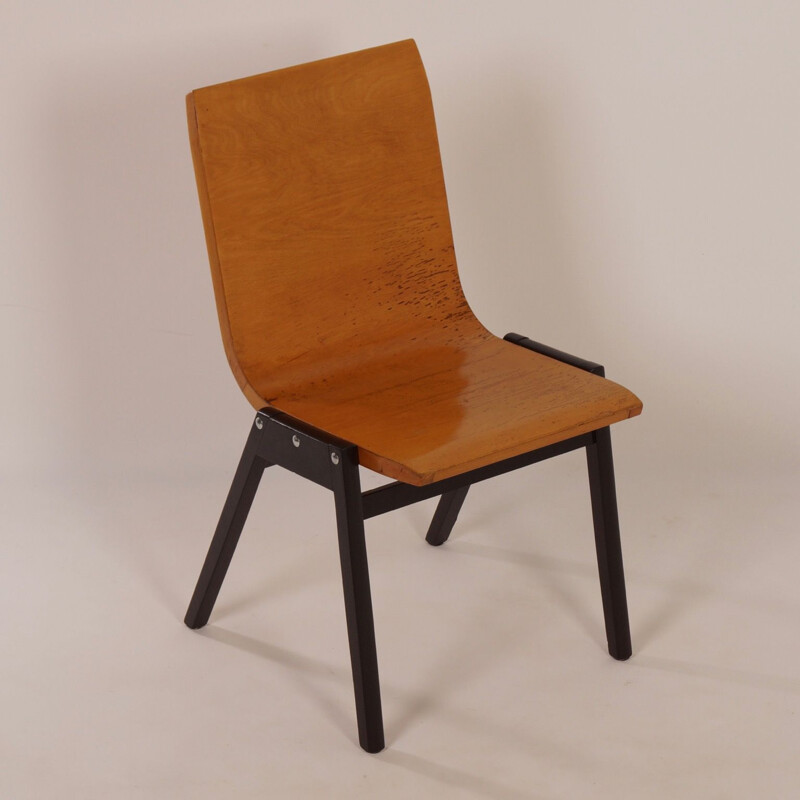 Chaise vintage en hêtre par Roland Rainer