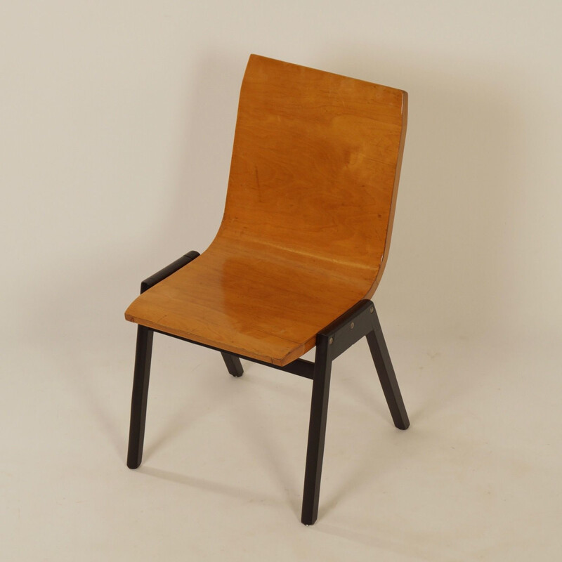 Chaise vintage en hêtre par Roland Rainer