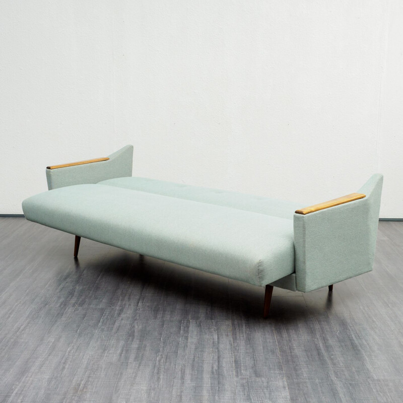 Vintage mint green 3-seater sofa