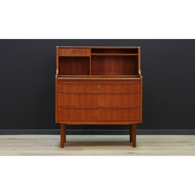 Vintage Danish secretary in teak