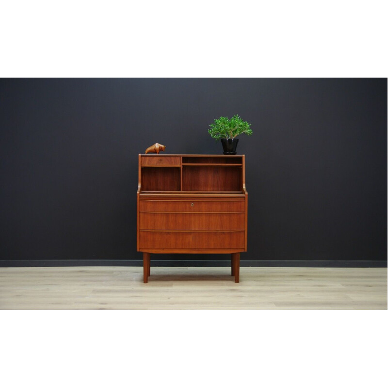 Vintage Danish secretary in teak