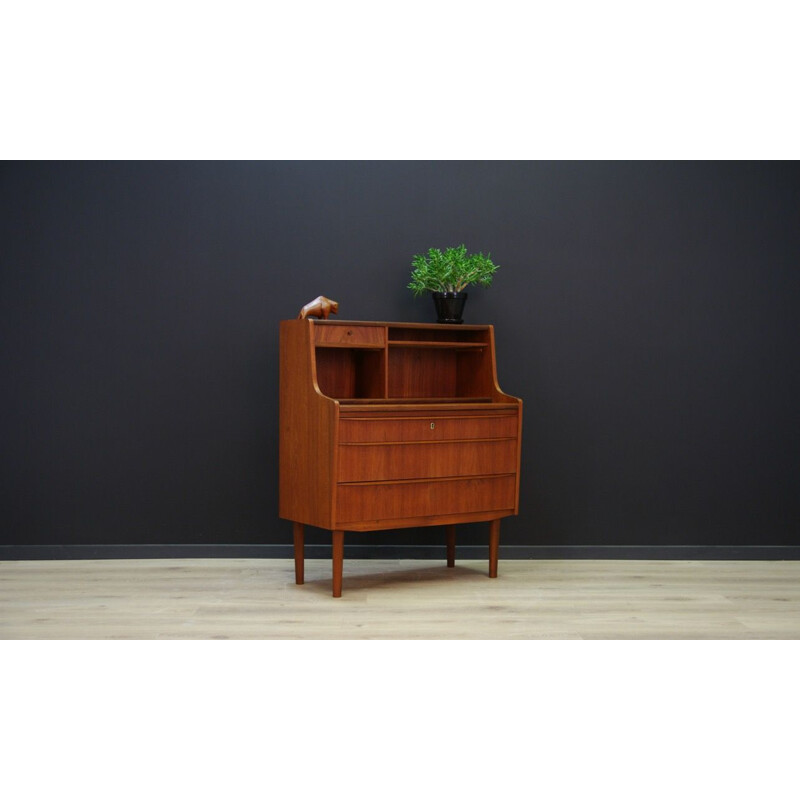 Vintage Danish secretary in teak