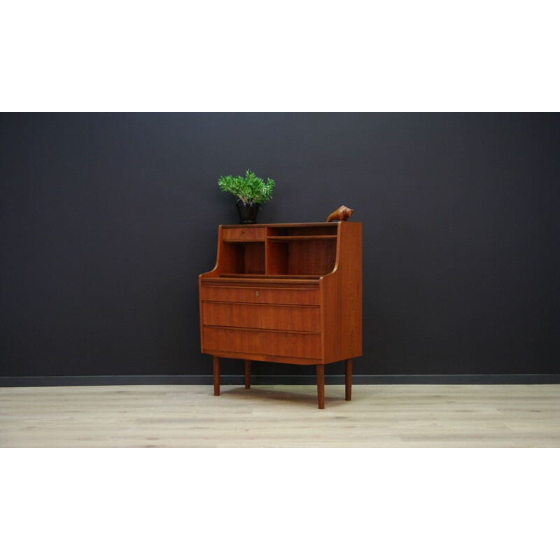 Vintage Danish secretary in teak