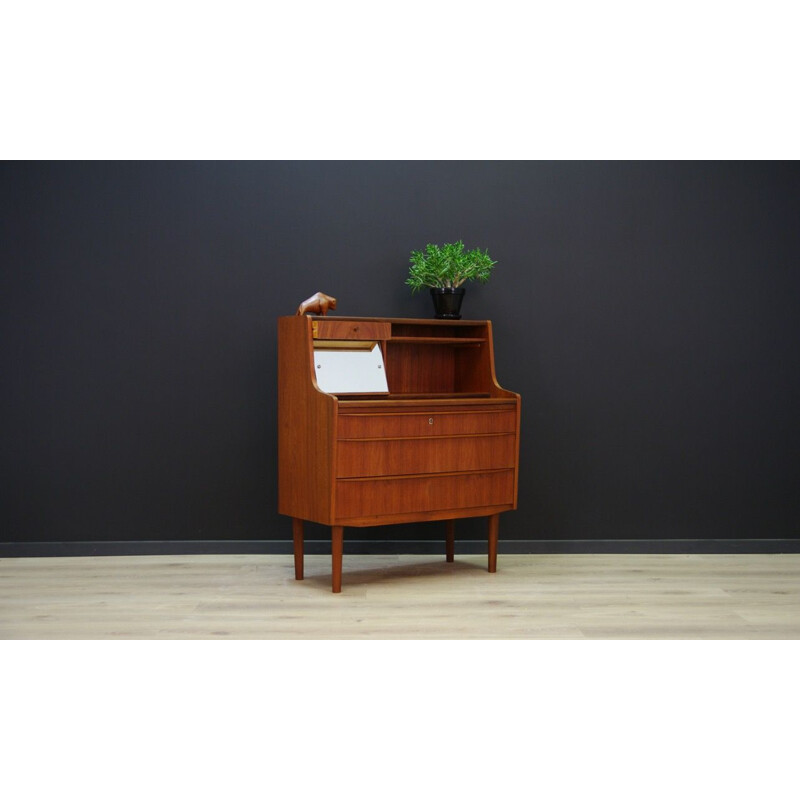 Vintage Danish secretary in teak