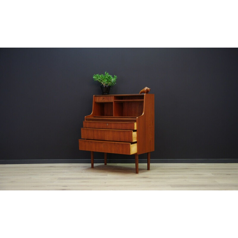 Vintage Danish secretary in teak