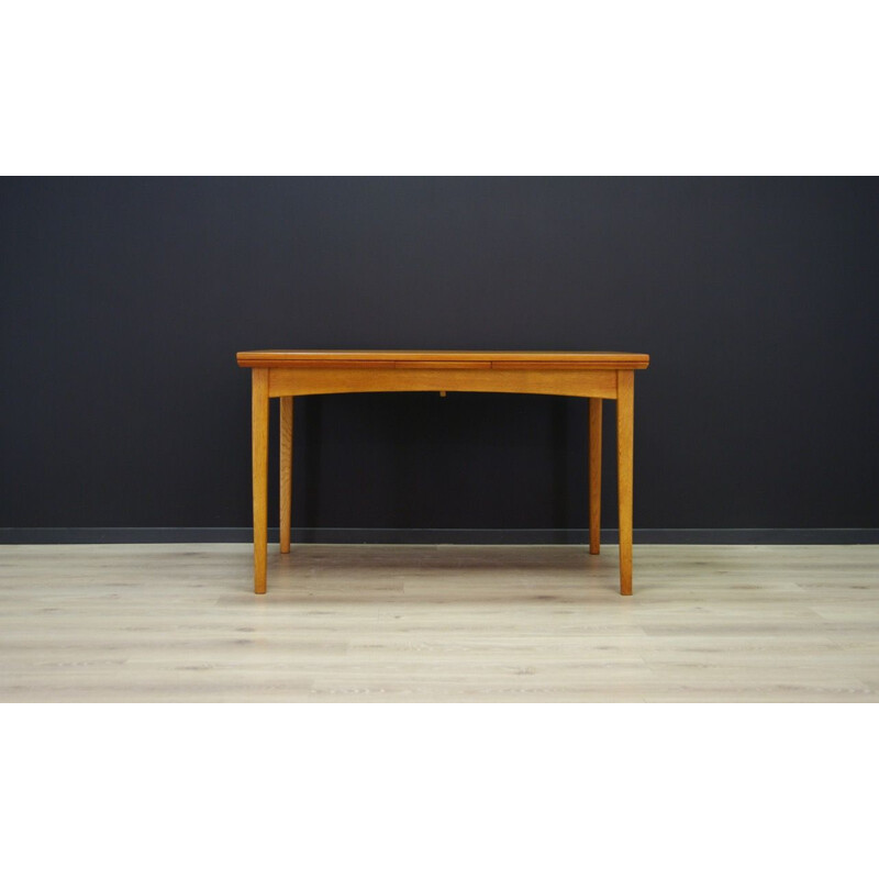 Table vintage danois extensible en teck