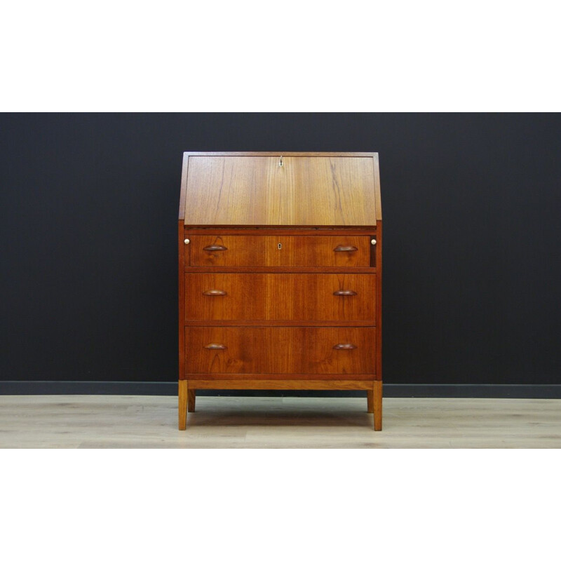 Vintage Danish secretary in teak