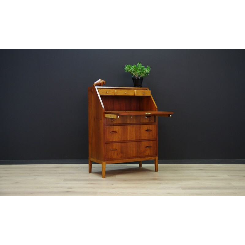 Vintage Danish secretary in teak