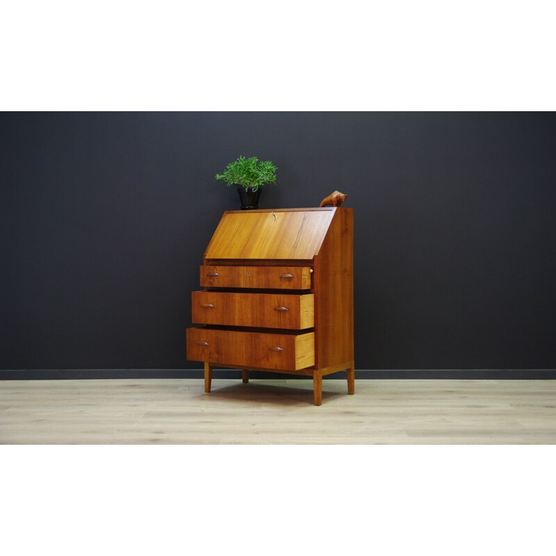 Vintage Danish secretary in teak