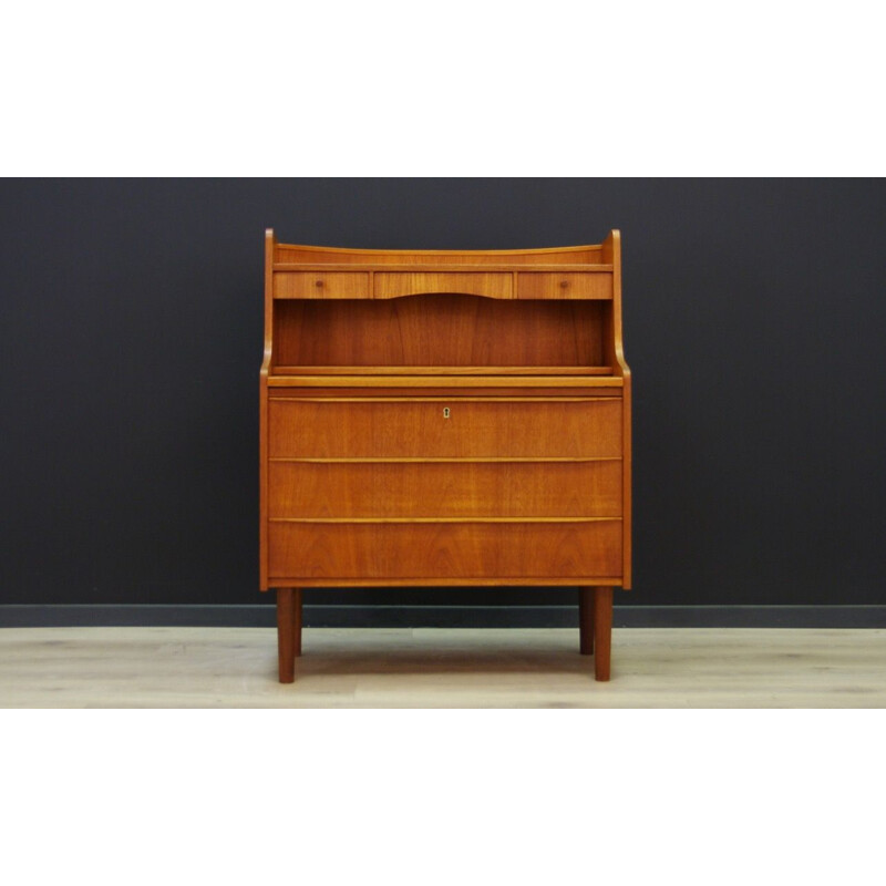 Vintage Danish secretary in teak