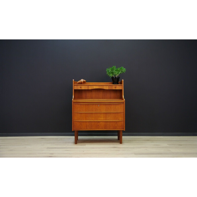 Vintage Danish secretary in teak