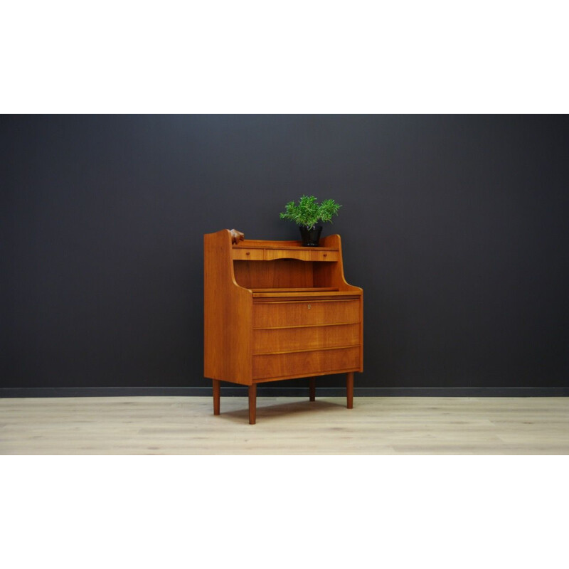 Vintage Danish secretary in teak