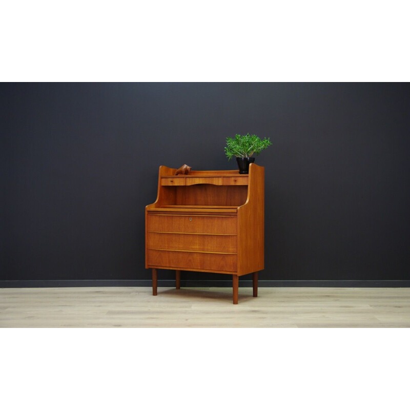 Vintage Danish secretary in teak