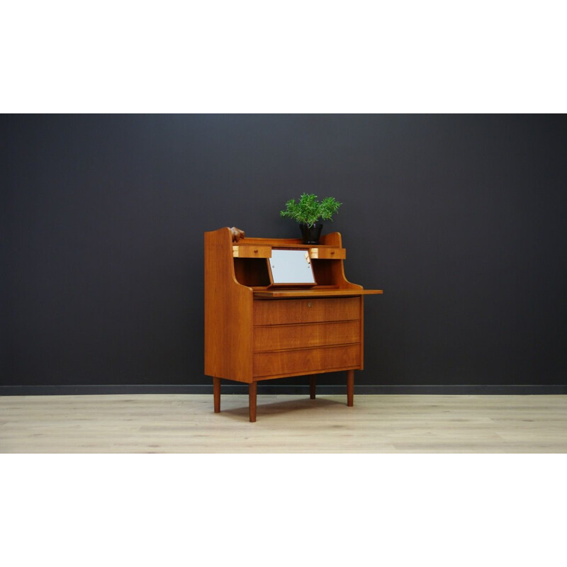 Vintage Danish secretary in teak