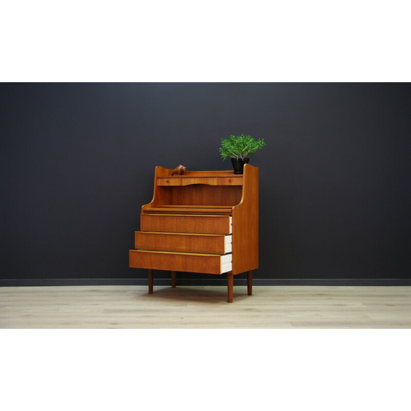 Vintage Danish secretary in teak