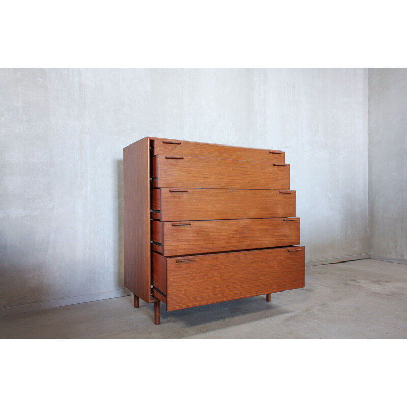 Vintage chest of drawers from Meredew in walnut 1960