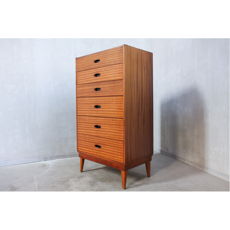 Vintage tall chest of drawers in teak by Austinsuite 1960