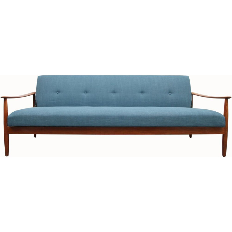 Vintage blue sofa daybed convertible