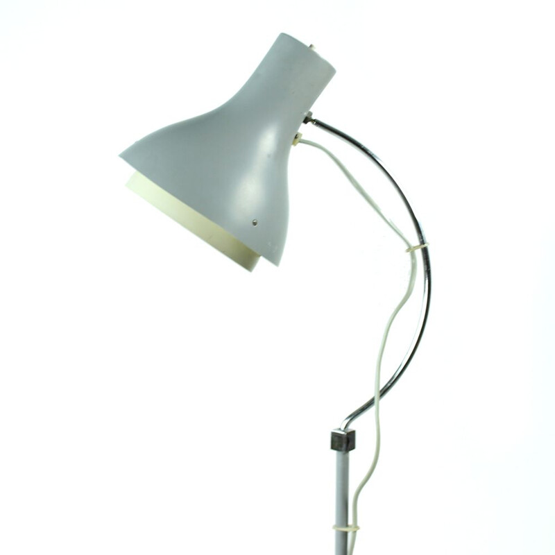 Lampadaire vintage gris pour Napako en métal 1960