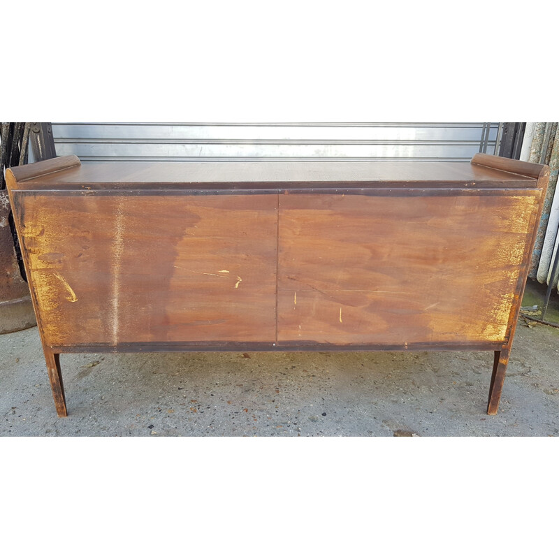 Vintage set of chest of drawers and 2 bedside tables in rosewood