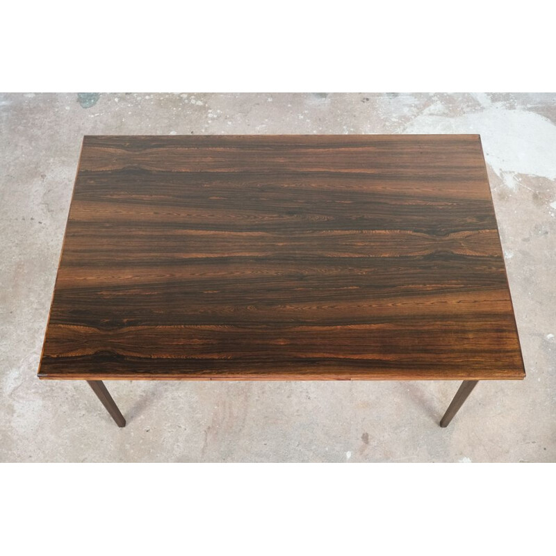 Vintage danish extendable table in rosewood 1960