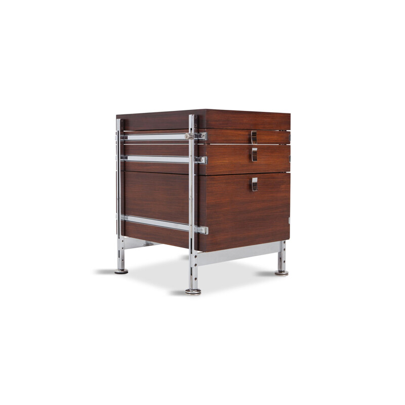 Vintage chest of drawers in mahogany by Jules Wabbes  for Mobilier Universel