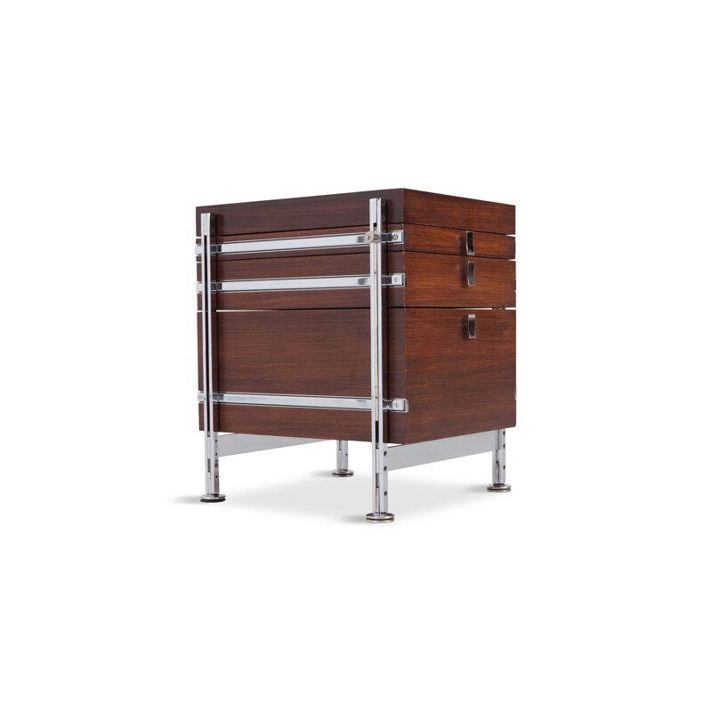 Vintage chest of drawers in mahogany by Jules Wabbes  for Mobilier Universel