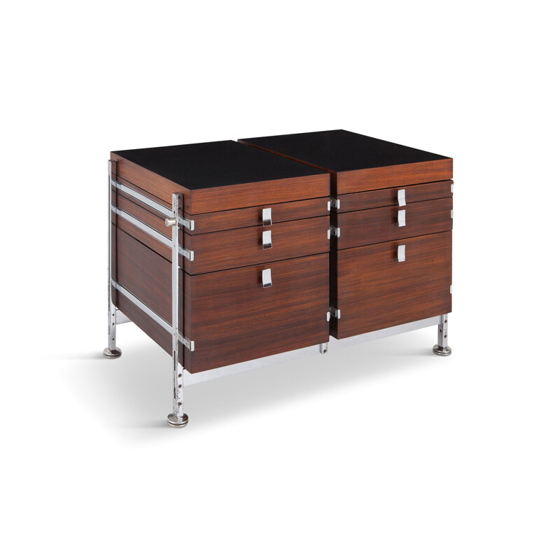 Vintage chest of drawers in mahogany by Jules Wabbes for Mobilier Universel