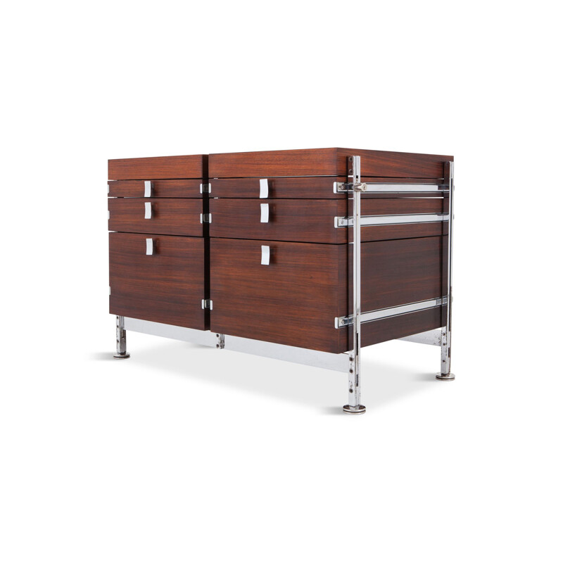 Vintage chest of drawers in mahogany by Jules Wabbes for Mobilier Universel