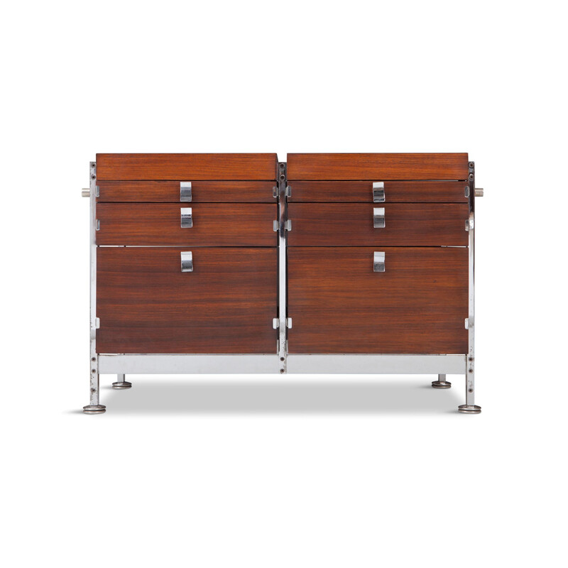 Vintage chest of drawers in mahogany by Jules Wabbes for Mobilier Universel
