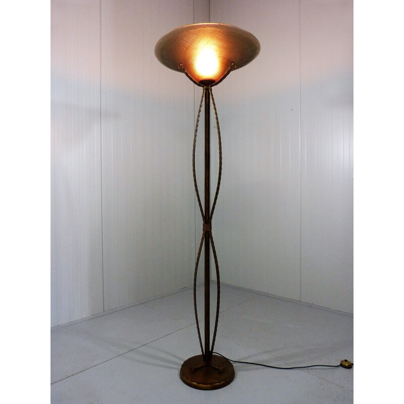 Vintage brutalist floor lamp