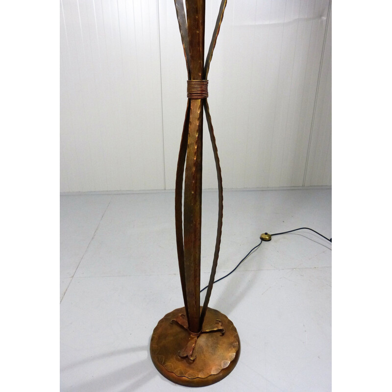 Vintage brutalist floor lamp