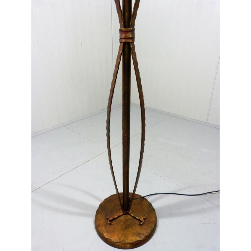 Vintage brutalist floor lamp