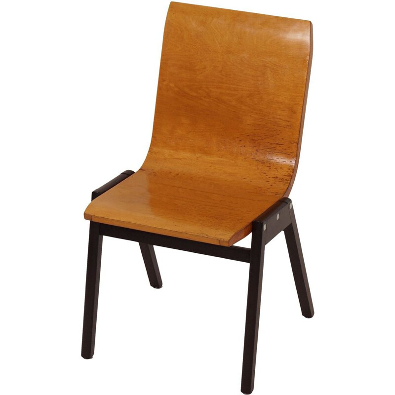 Vintage chair in beech by Roland Rainer