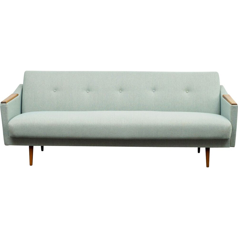 Vintage mint green 3-seater sofa