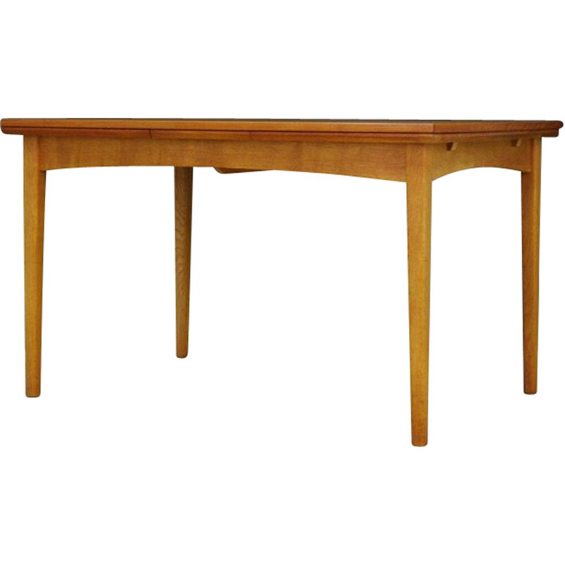 Vintage Danish extendable dining table in teak