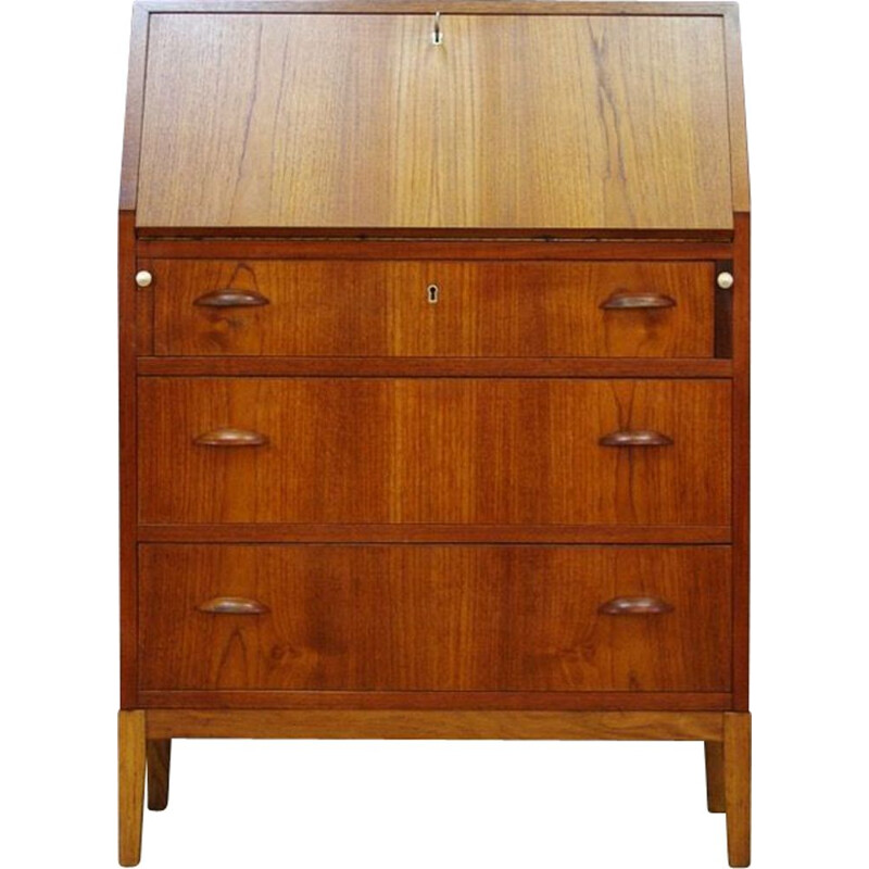 Vintage Danish secretary in teak